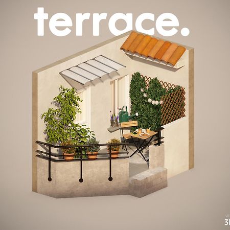 Studio Terrasse Privee 5 Min To Eiffel Tower باريس المظهر الخارجي الصورة