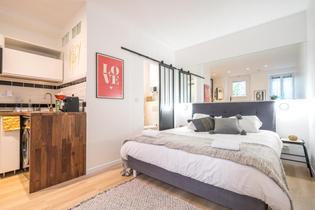 Studio Terrasse Privee 5 Min To Eiffel Tower باريس المظهر الخارجي الصورة
